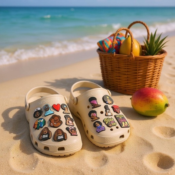 Set of 20 Black Girl Magic & Empowerment Croc Shoe Charms – New - Picture 3 of 5